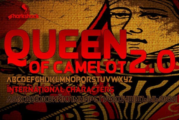 Download Queen of Camelot 20 Font Free - Regal Typography