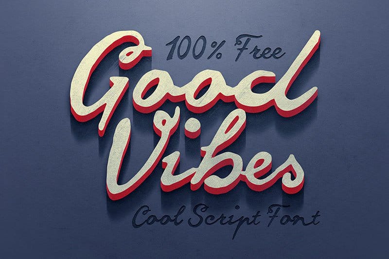 Download Good Vibes Font Free - Cheerful and Playful Style