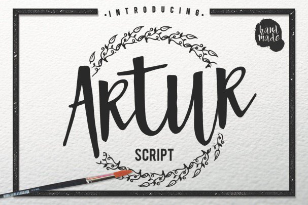 Скачайте бесплатно шрифт Artur Script – стильный рукописный шрифт для вашего дизайна