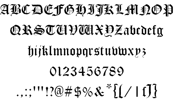 Download Cloister Black Font Free - Classic Gothic Style