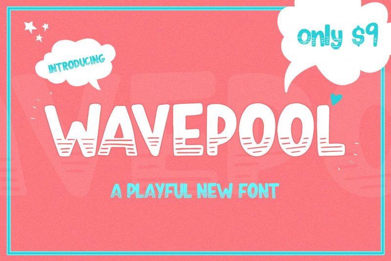 Download Wavepool Font for Free - Fun & Vibrant Style