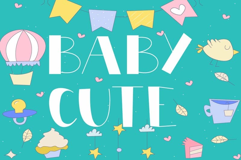 Download Cute Baby Font Free - Playful & Adorable Design