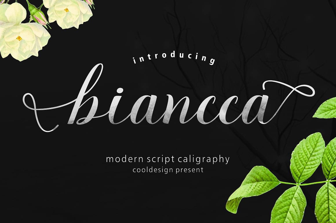 Скачайте Biancca Script - Шикарный ручной шрифт для творчества