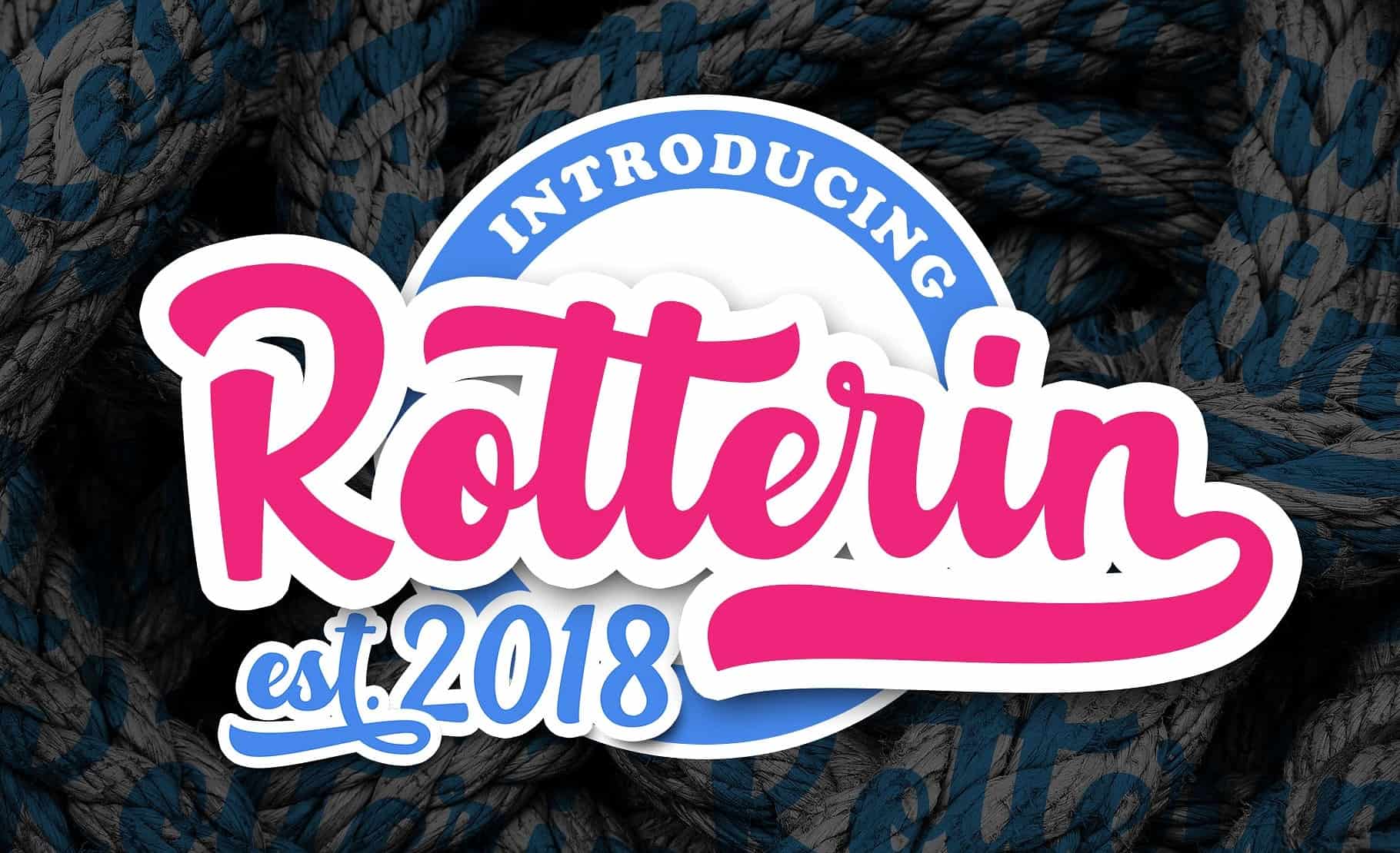 Download Rotterin Font Free - Bold Modern Typography