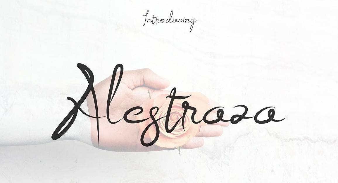 Download Alestraza Font Free - Chic & Modern Typeface