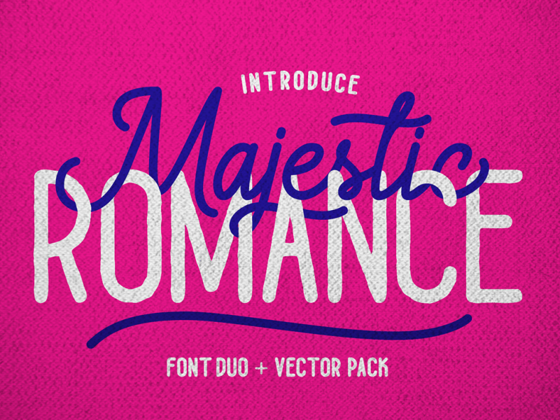 Скачайте бесплатно шрифт Majestic Romance - изысканный рукописный стиль