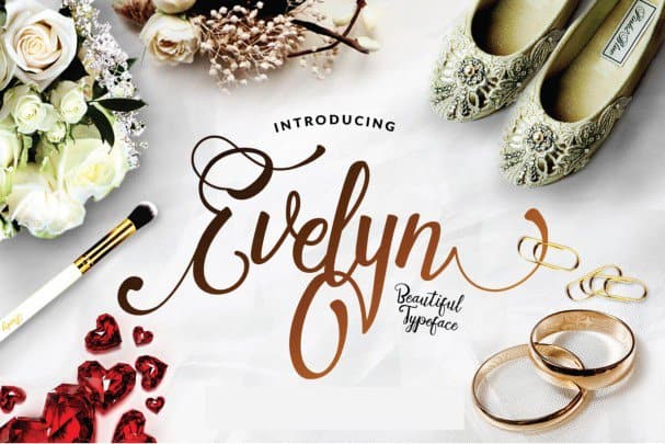 Kostenloser Download der Evelyn Script Schriftart – Elegante Kalligrafie in Schriftform