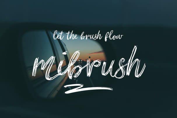 Download Mibrush Font Free - Unique Handwritten Style