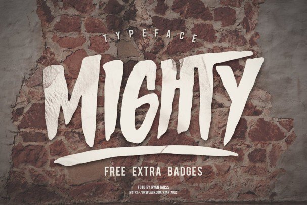 Скачайте шрифт Mighty Typeface – уверенный и мощный стиль