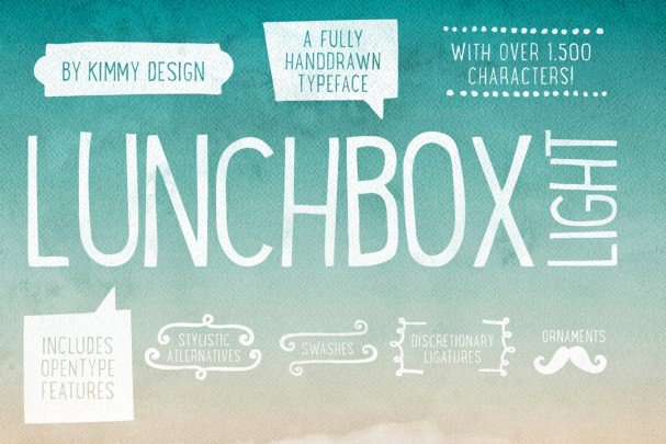 Скачайте шрифт Lunchbox Light - игривый и дружелюбный стиль