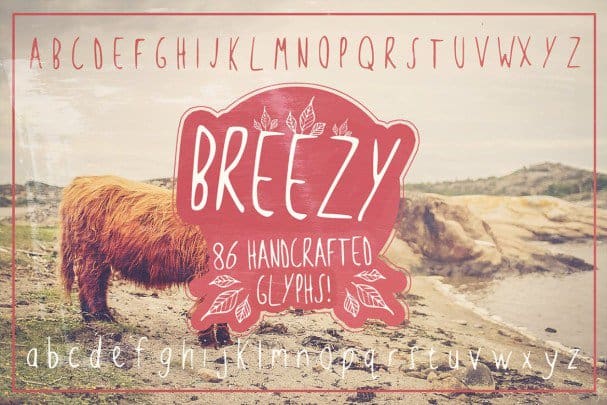 Free Download: Breezy Handsketched Font for Creative Projects