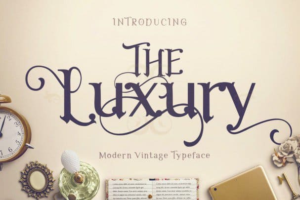 Скачайте бесплатно шрифт The Luxury - элегантный и стильный