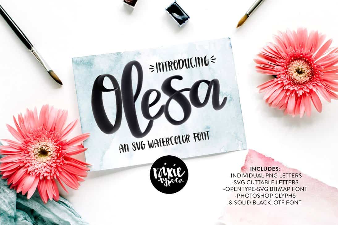 Download Olesa SVG Font Free - Unique Elegant Typeface