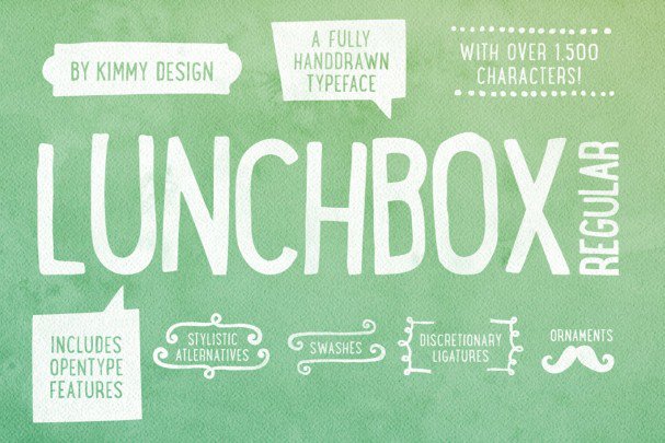 Скачайте шрифт Lunchbox Regular - игривый и современный стиль