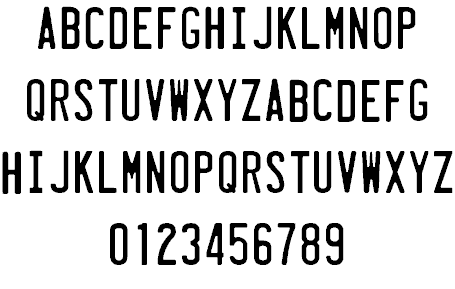 Download License Plate Font Free - Unique Urban Style