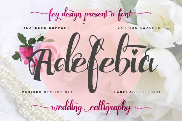 Download Adefebia Script Font - Stylish Handwritten Elegance