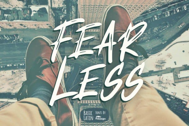 Скачайте бесплатно шрифт Fear Less - смелый и современный стиль