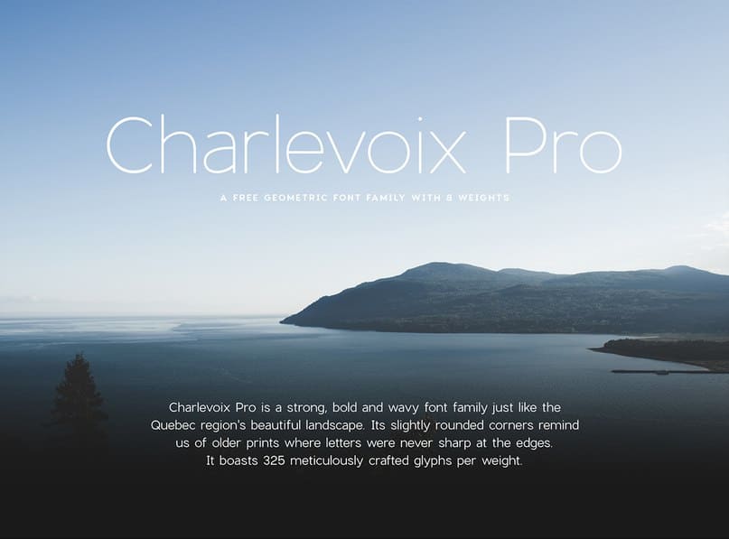 Download CharlevoixPro Full Family Font Free - Stylish Versatility