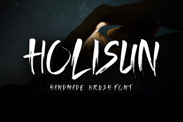 Download Holisun Handmade Brush Font Free - Unique Art Style