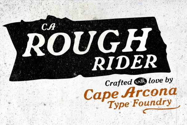 Download CA Rough Rider Font Free - Bold Western Style