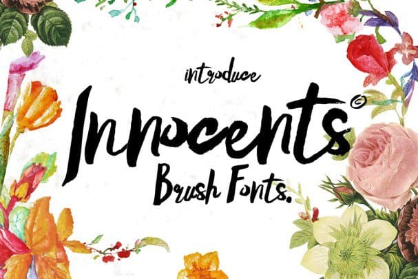 Скачайте шрифт Innocents Brush Script - вдохновляющий каллиграфический стиль