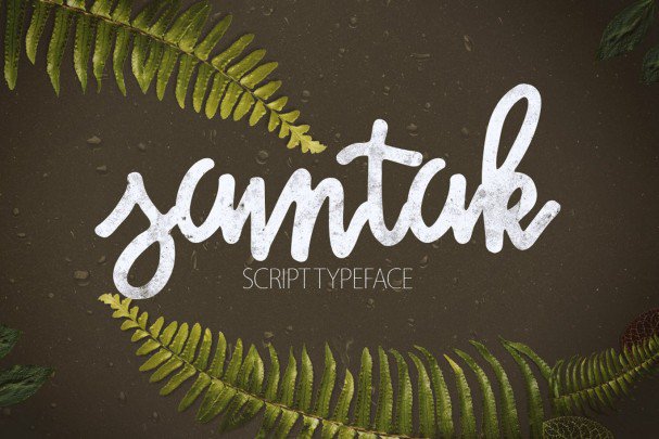 Samtak Script - Kostenlose elegante Schreibschrift für kreative Projekte