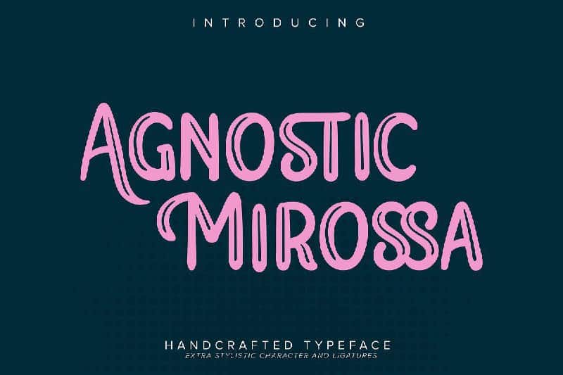 Скачайте шрифт Agnostic Mirossa - стильный и современный дизайн