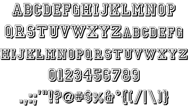 Kostenlos herunterladen: Jersey Letters - Versatile Stencil Font