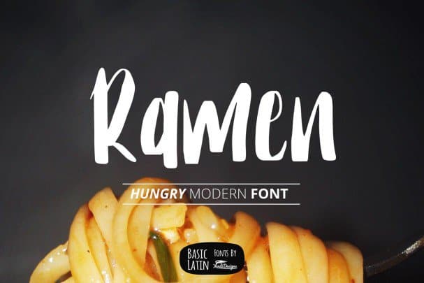 Скачайте бесплатно шрифт Ramen Modern - стильный и современный