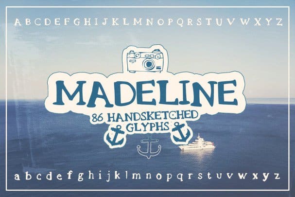 Скачайте бесплатно шрифт Madeline Handsketched – уникальный рукописный стиль