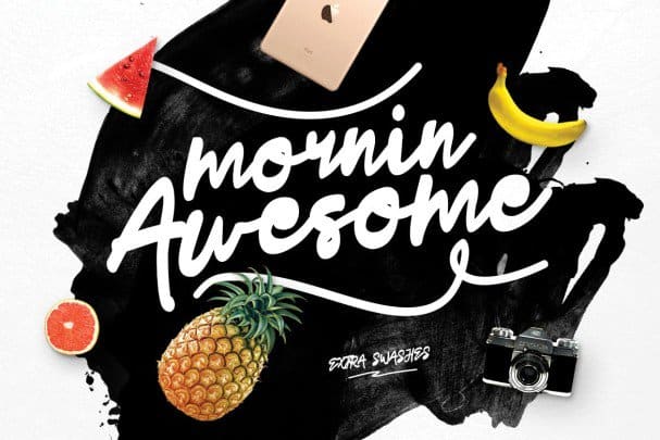 Скачайте бесплатно шрифт Mornin Awesome - стильный и яркий выбор