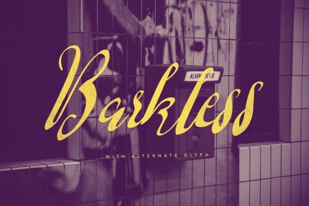 Download Barkless Font Free - Unique Handwritten Style