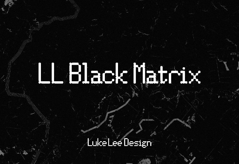 Download LLBlackMatrix Free - Bold Modern Display Font