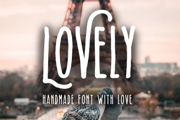 Kostenlos herunterladen: Lovely Handmade With Love Schriftart - Kreativ und Persönlich