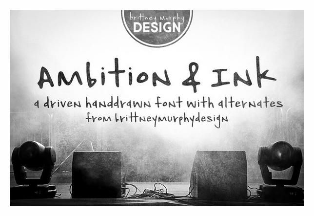 Скачайте Ambition Ink - уникальный шрифт с характером и стилем