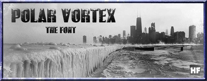 Laden Sie die Polar Vortex Schriftart kostenlos herunter - Moderne Geometrie