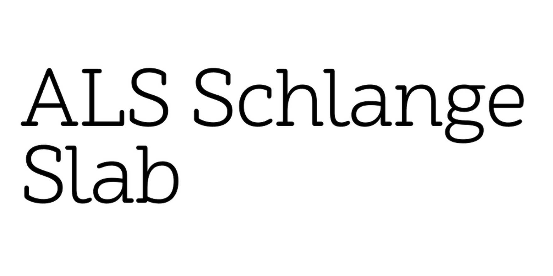 Download ALS Schlange Slab Free - Stylish Slab Serif Font