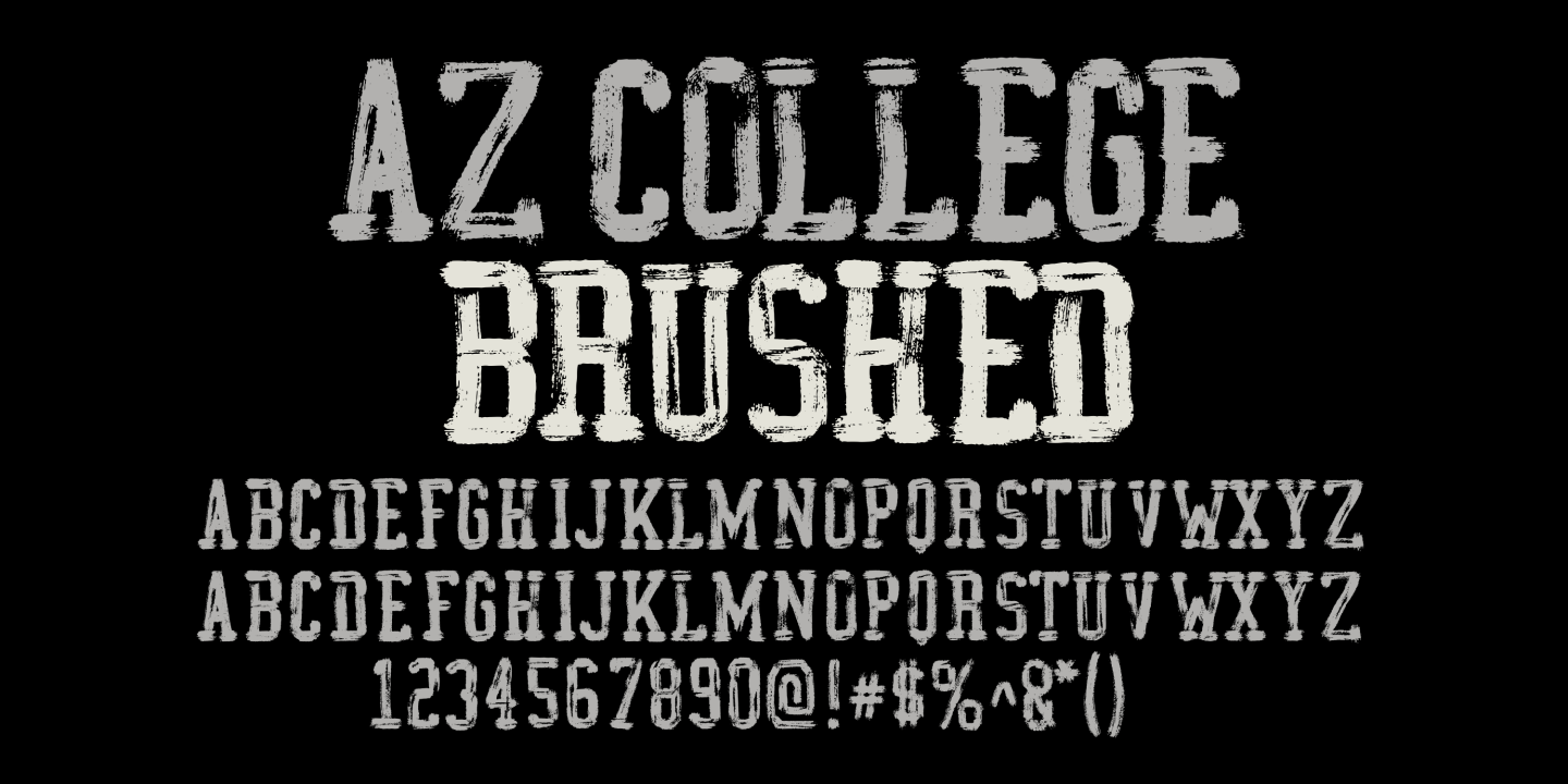 Скачайте шрифт AZ College Brushed - стильный и энергичный