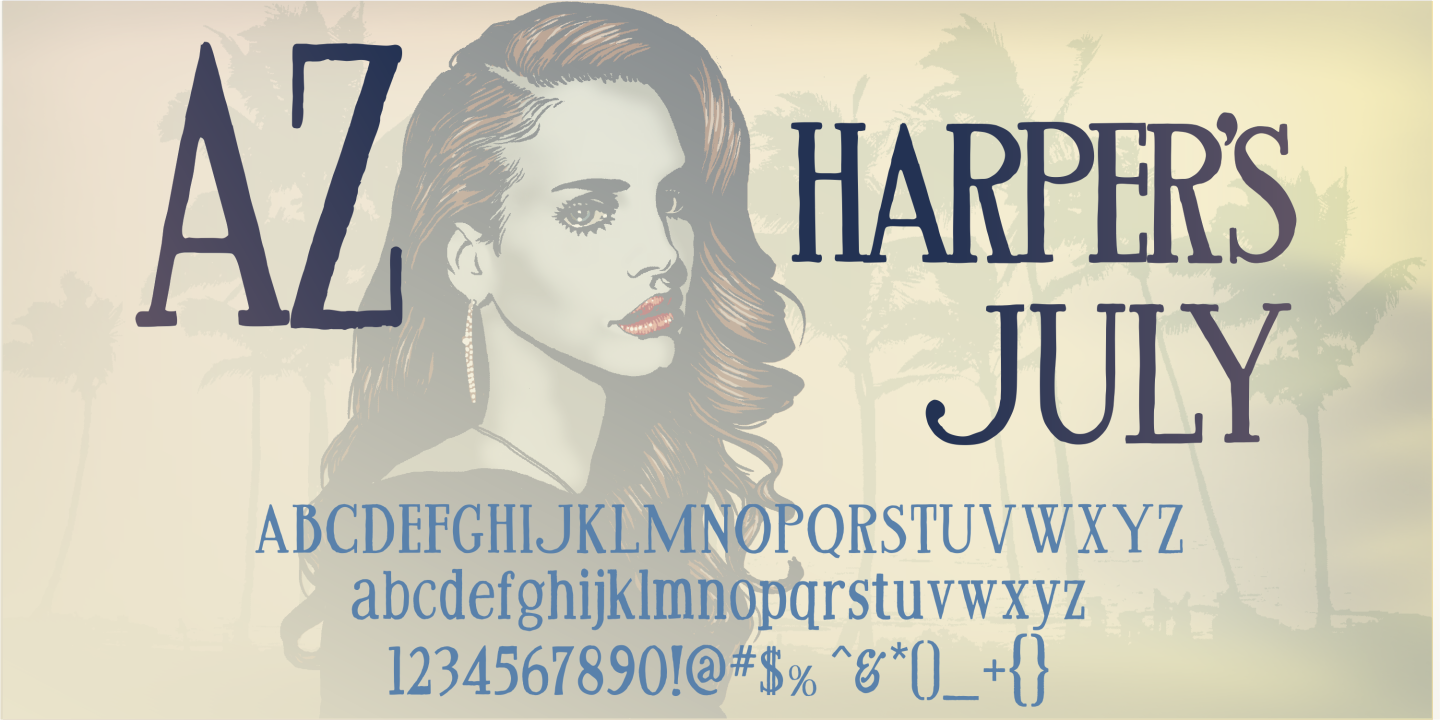 Download AZ Harpers July Font Free - Unique Handwritten Style