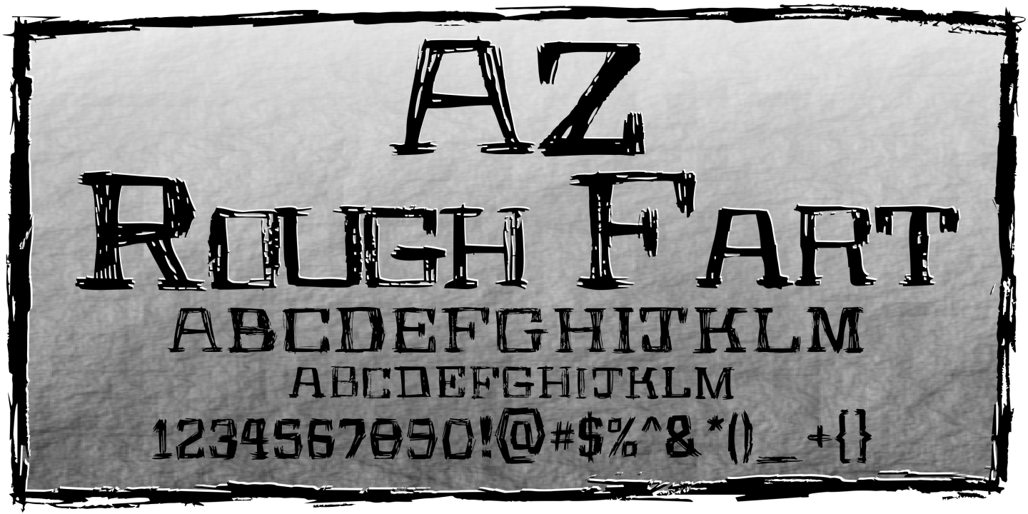 Hol dir die AZ Rough Fart Schriftart kostenlos – Kreativer Ausdruck