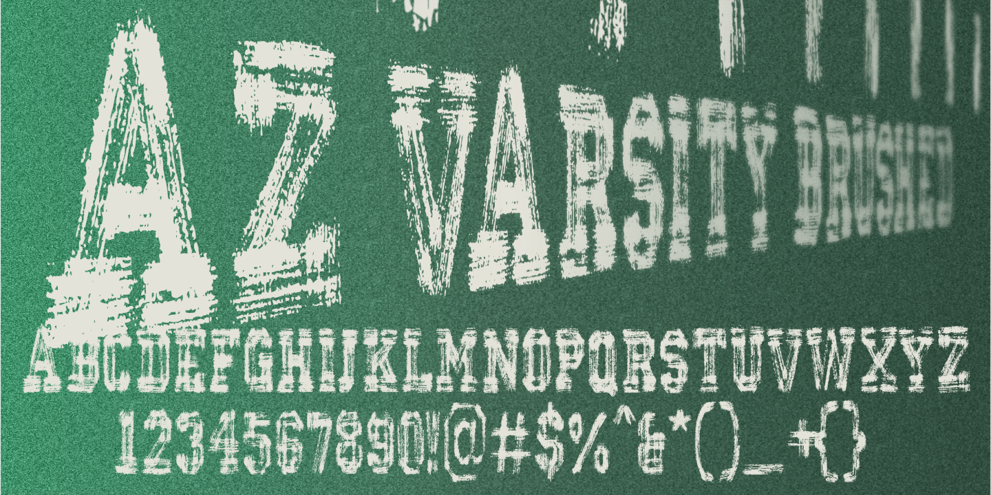 Free Download: AZ Varsity Brushed Font for Graphic Designs