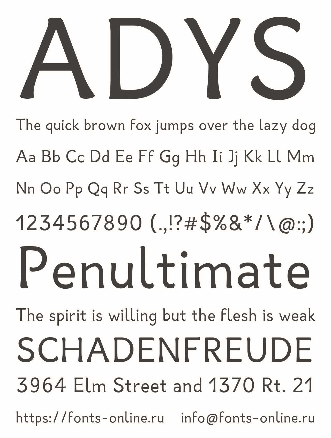 Laden Sie die Adys Schriftart kostenlos herunter - Kreativer Stil für Ihr Design