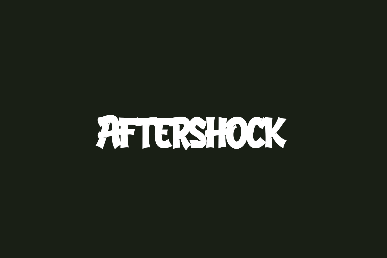 Download AfterShokRegular Font Free - Unique Display Style