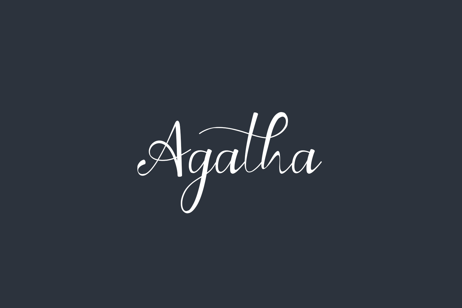 Download Agatha Regular Font Free - Charming and Versatile