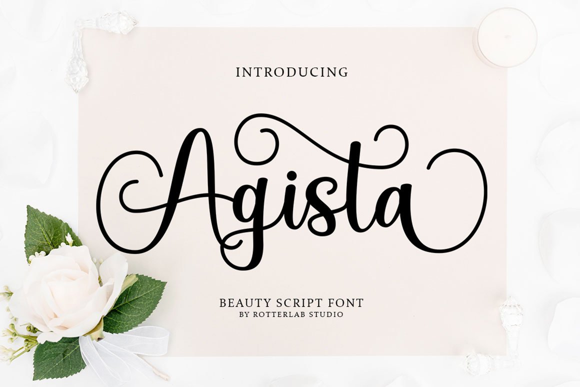 Download Agistha Script Font for Free - Elegant Handwritten Style