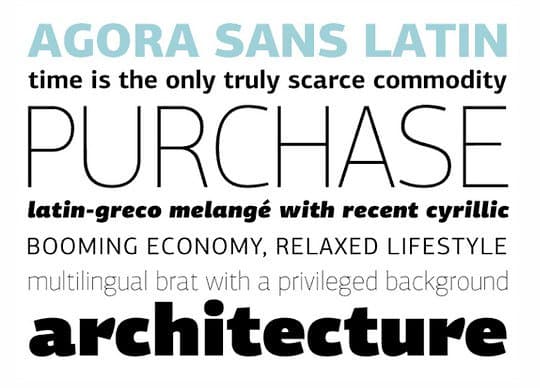 Download Agora Font Free - Versatile Modern Typeface