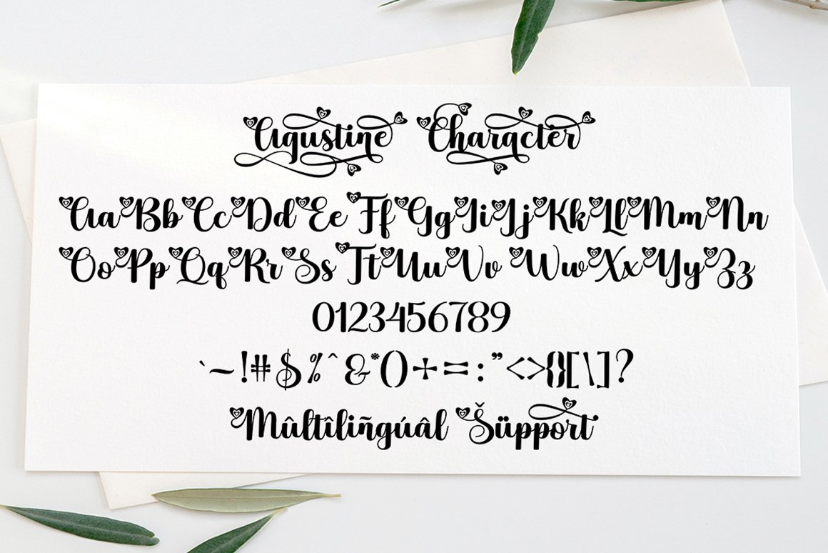 Download Agustine Script Free - Elegant Handwritten Font