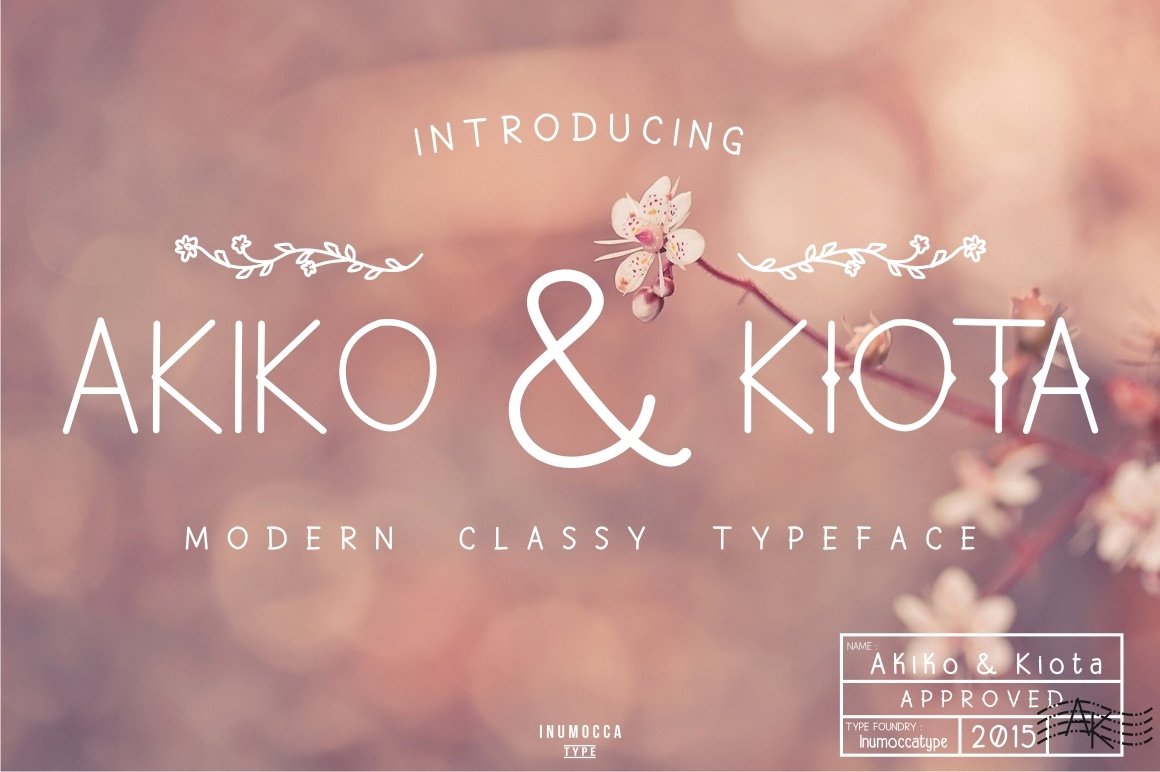 Download Akiko and Kiota Font Free - Stylish & Unique Design