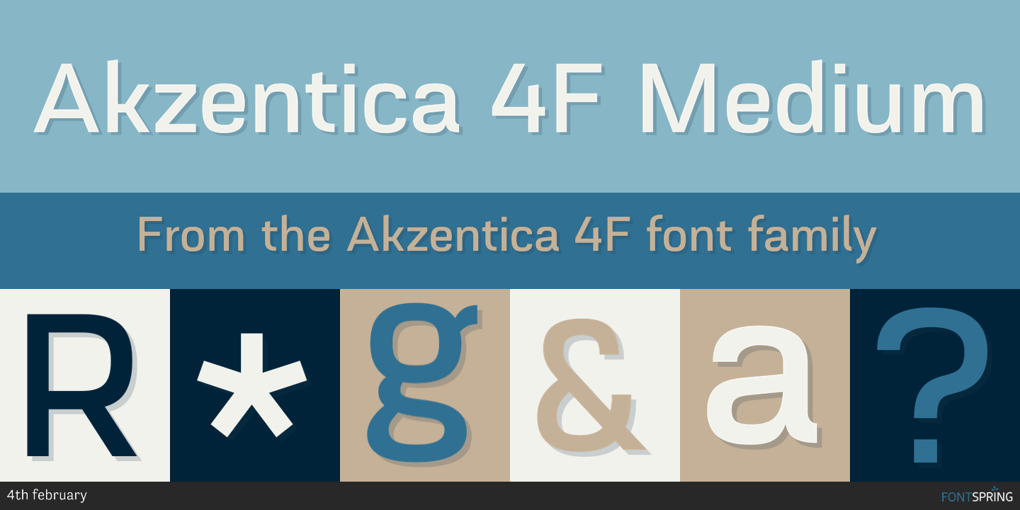 Download Akzentica 4F Family Font - Free Elegant Typeface