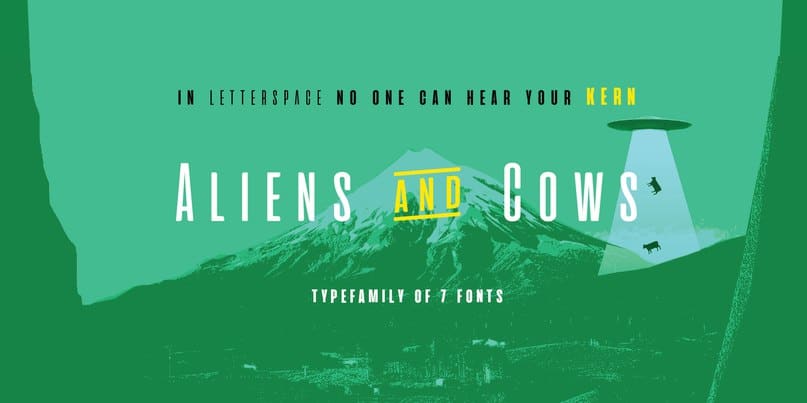 Download Aliens and Cows Font Free - Playful Design for All